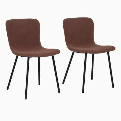 Halden Esszimmerstuhl 2er Set - Stilvoll, bequem & modernes Stahlgestell