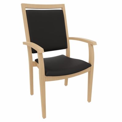 Hochlehner Georg mit Armlehnen - Bequemer Stuhl mit Armlehnen für Senioren