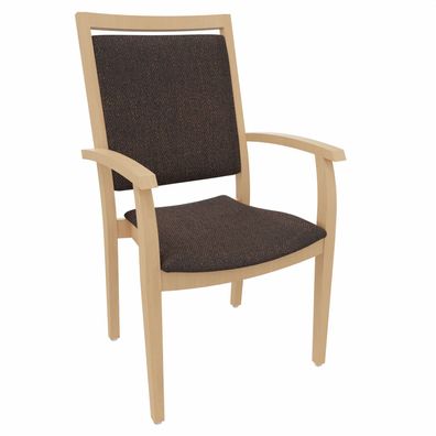 Hochlehner Georg mit Armlehnen - Bequemer Stuhl mit Armlehnen für Senioren