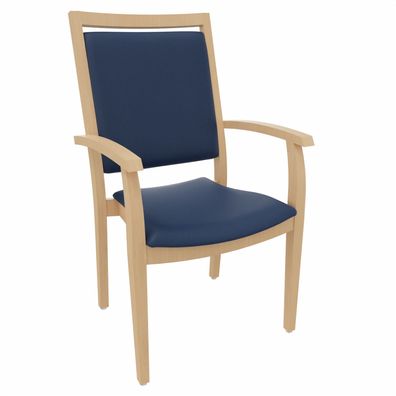 Hochlehner Georg mit Armlehnen - Bequemer Stuhl mit Armlehnen für Senioren