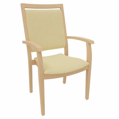 Hochlehner Georg mit Armlehnen - Bequemer Stuhl mit Armlehnen für Senioren