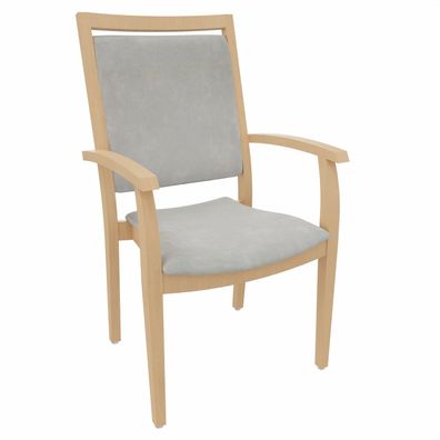 Hochlehner Georg mit Armlehnen - Bequemer Stuhl mit Armlehnen für Senioren