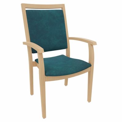 Hochlehner Georg mit Armlehnen - Bequemer Stuhl mit Armlehnen für Senioren