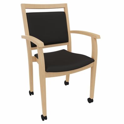 Armlehnenstuhl Georg mit Rollen - SG209-0001N