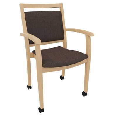 Armlehnenstuhl Georg mit Rollen - SG209-0032N