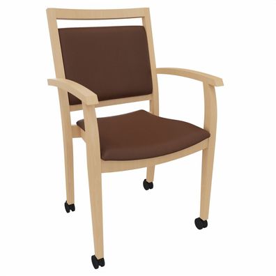 Armlehnenstuhl Georg mit Rollen - SG209-0014N