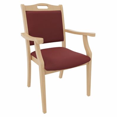 Armlehnenstuhl Sabine - Seniorenstuhl mit Armlehnen für Pflege und Wohnen