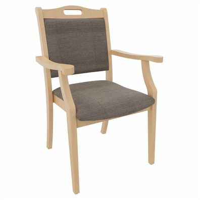 Armlehnenstuhl Sabine - Seniorenstuhl mit Armlehnen für Pflege und Wohnen