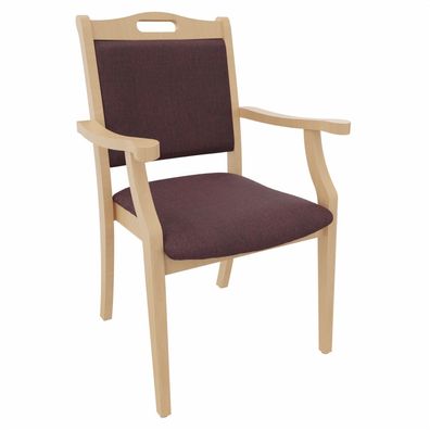 Armlehnenstuhl Sabine - Seniorenstuhl mit Armlehnen für Pflege und Wohnen