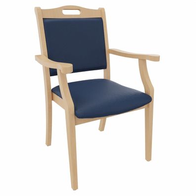 Armlehnenstuhl Sabine - Seniorenstuhl mit Armlehnen für Pflege und Wohnen