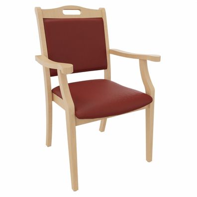 Armlehnenstuhl Sabine - Seniorenstuhl mit Armlehnen für Pflege und Wohnen