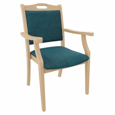 Armlehnenstuhl Sabine - Seniorenstuhl mit Armlehnen für Pflege und Wohnen