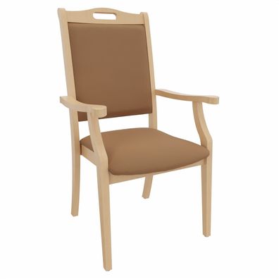 Hochlehner Sabine mit Armlehnen - Bequemer Seniorenstuhl mit Armlehnen