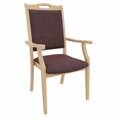 Hochlehner Sabine mit Armlehnen - Bequemer Seniorenstuhl mit Armlehnen