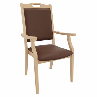 Hochlehner Sabine mit Armlehnen - Bequemer Seniorenstuhl mit Armlehnen