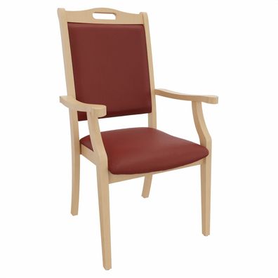 Hochlehner Sabine mit Armlehnen - Bequemer Seniorenstuhl mit Armlehnen