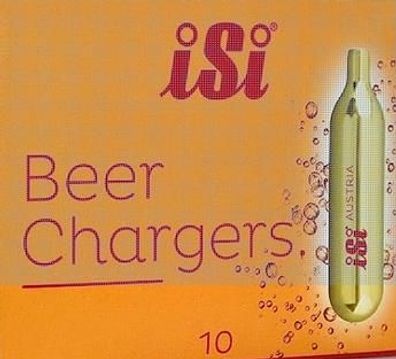 ISI Kohlensäurekapsel Einweg für 5l Bierzapfgeräte 16g 10er Pack 400069