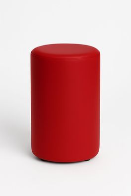 ERIDES Sitzpouf Küche rund – Moderner Tresenhocker mit Kunstlederbezug, 40×58cm, Made