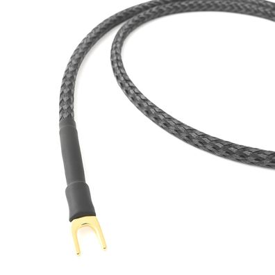 HighEnd Phono-Massekabel - Spades vergoldet - sILVER - audio-IN -gND plus