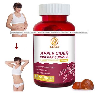 Slim Gummies Bio Skinny Gumis Fettverbrennung Gummies Apfel essig Nahrungs