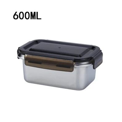 316 Stainless Steel Sealed Food Fresh Keeping Lunch Box for Kids Kitchen Refrigerator