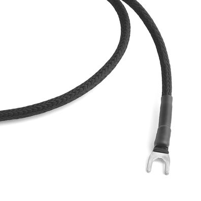 HighEnd Phono-Massekabel - Spades verzinnt - bLACK - audio-IN -gROUND