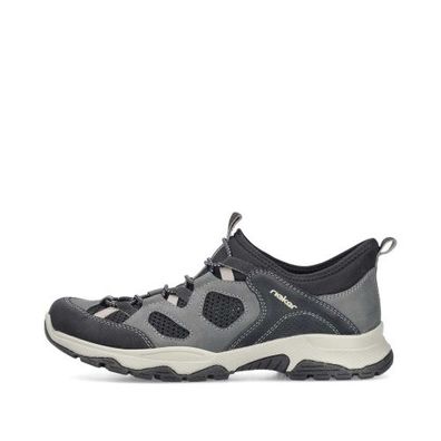 Rieker Slipper - Schwarz Textil