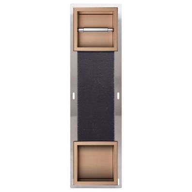 Unterputz Wandnische Toilettenpapierhalter Kupfer, mit Toilettenpapieraufbewahrung