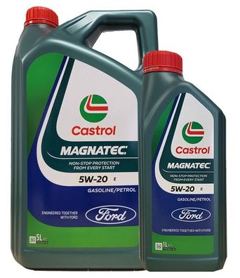 Castrol Magnatec 5W 20 E 1x5 + 1x1 Liter Ford Motorenöl WSS-M2C948-B