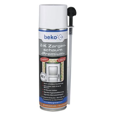 beko 2-K Zargenschaum Premium 400ml Montageschaum Schnellschaum Türschaum Polyurethan