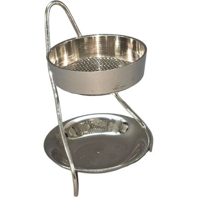 Räucherstövchen 10cm mit Sieb und Teelicht für Räucherkegel (Gr. 10cm)