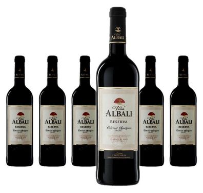 6 x Vina Albali Reserva Cabernet-Sauvignon , Valdepenas D.O. Felix Solis – 2024