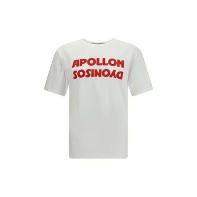 Valentino Cotton T-shirt with Apollo Dyonisos graphic print