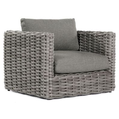 Sonnenpartner Sands Loungesessel Loungestuhl Aluminium mit Polyrattan charcoal