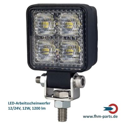 Arbeitsscheinwerfer LED 12/24V 1200lm ECE R10 und ECE R23 Rückfahrscheinwerfer