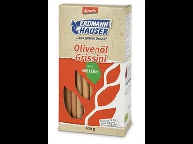 ErdmannHAUSER Getreideprodukte GmbH 3x Grissini mit Olivenöl 100g