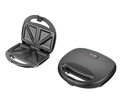 Michelino Sandwichmaker 750 Watt Sandwichtoaster schwarz matt 29068