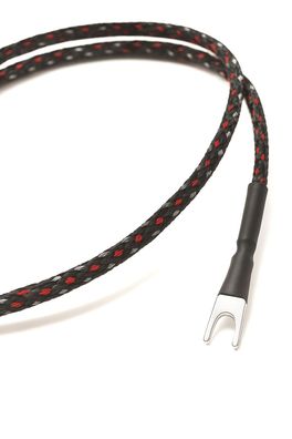 HighEnd Phono-Massekabel - Spades verzinnt - rED - audio-IN -gROUND