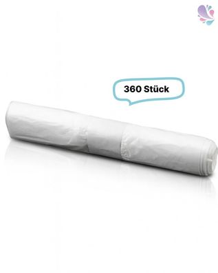 Blanc Hygienic Müllbeutel 60 Liter 7,5 my Weiß 360 Stück