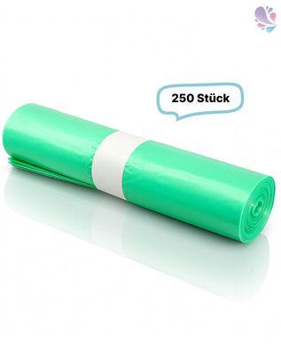 Blanc Hygienic Müllsäcke 70 Liter 33 my Grün LDPE 250 Stück Typ 60
