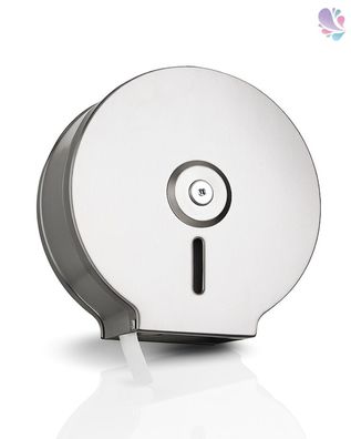 Jumbo-Toilettenpapierspender INOX Midi, Edelstahl gebürstet, Kapazität: Ø max. 220 mm