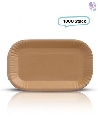 Pappschalen groß 1.000 Stk, to go, take away, biologisch abbaubar, nachhaltig, kunsts