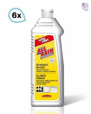 Alkalischer Profi-Allzweckreiniger Hochkonzentrat, 6 x 1 Liter Flasche, für alle wasc