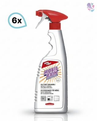 Profi-Pflegereiniger für Möbel mit hygienischer Wirkung, 6 x 750 ml Sprühflasche, ohn