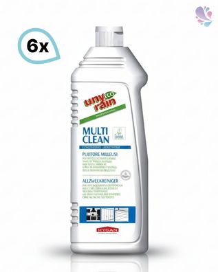 Alkalischer Allzweckreiniger Konzentrat, Ecolabel, 6 x 1000 ml Flasche, auf pflanzlic
