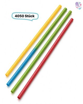 Papier- Trinkhalm, JUMBO 7x 230mm , 4.050 Stk, bunt