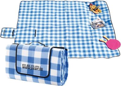 NEU Picknick Decke Fleece wasserabweisend 200x175 cm für Garten Spielplatz Kind
