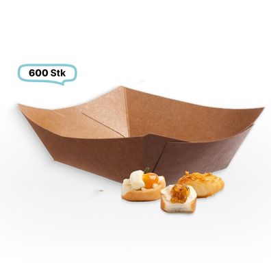 Snack-Schale Fingerfood klein 1000Stk, 400ml, 170x125x45mm, to go, take away, kompost