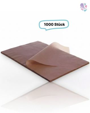 Backtrennpapier klein, 39x59cm Lauge, 1000 Blatt, Braun, Pergamentersatzpapier ungebl