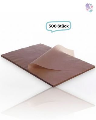Backtrennpapier groß, 57x78cm Lauge, 500 Blatt, Braun, Pergamentersatzpapier ungeblei
